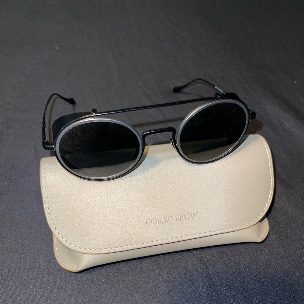 Giorgio Armani sunglasses with side shields AR6098 Black/Grey